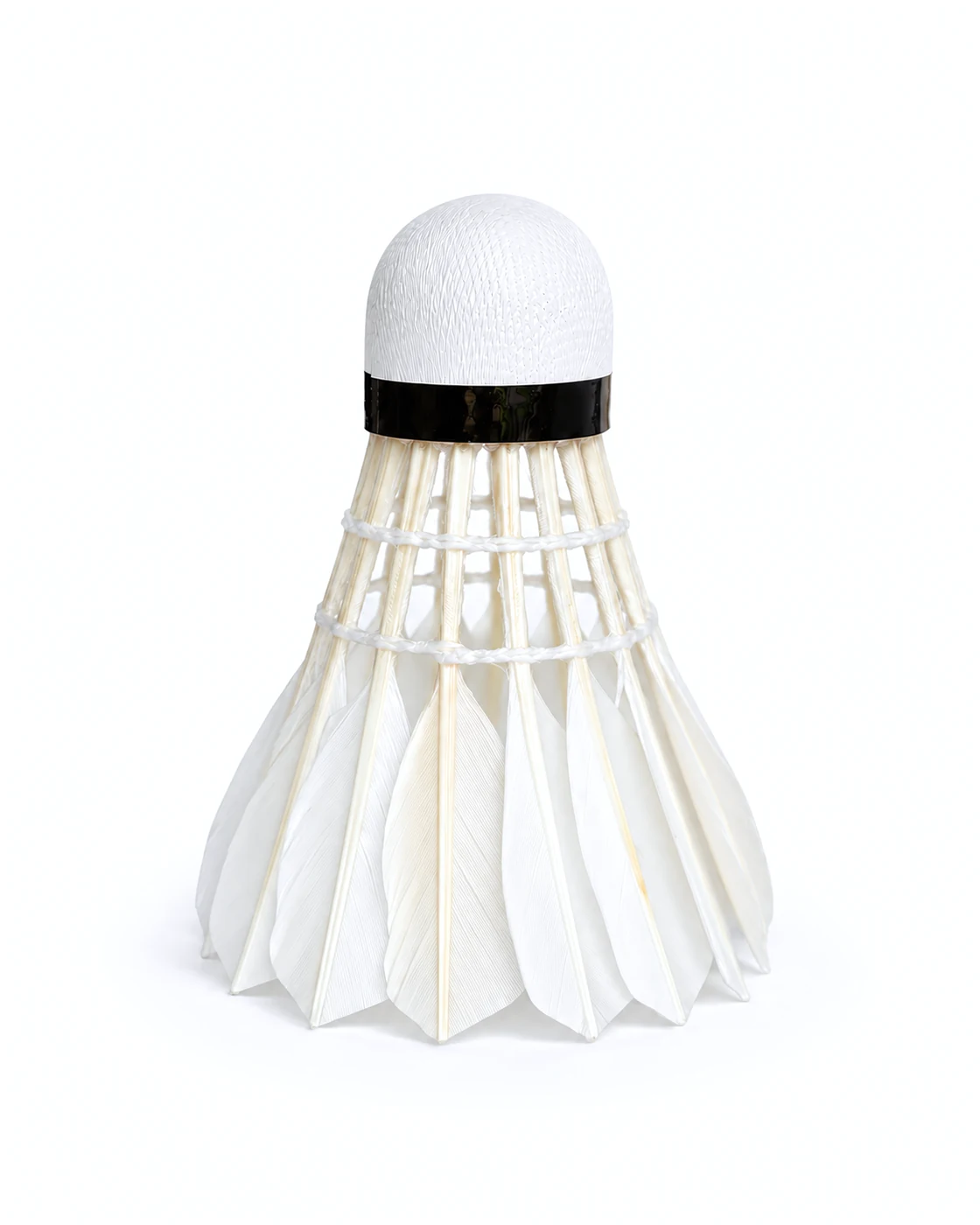 D101 Teal Duck Slender Quill Composite Natural Cork Shuttlecock Detail Structure - Badminton Shuttlecock OEM
