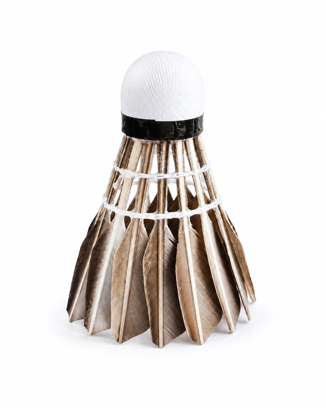 D103 Natural Grey Duck Single-Side Humpback Composite Natural Cork Shuttlecock Detail Structure - Badminton Shuttlecock OEM